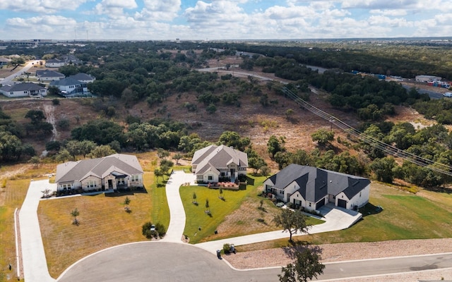 aerial view featuring a residential view