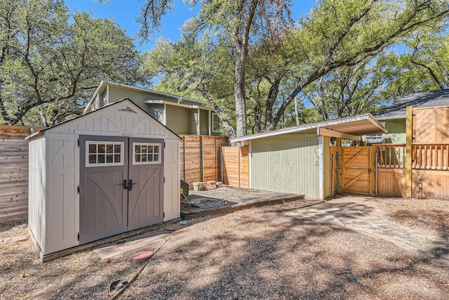 view of outbuilding