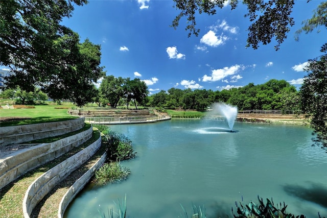 view of water feature