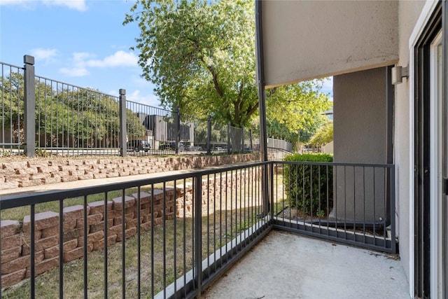 view of balcony