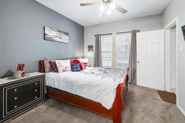 3404 American Dr Unit 1226, Lago Vista, TX 78645 - bedroom featuring carpet flooring and a ceiling fan