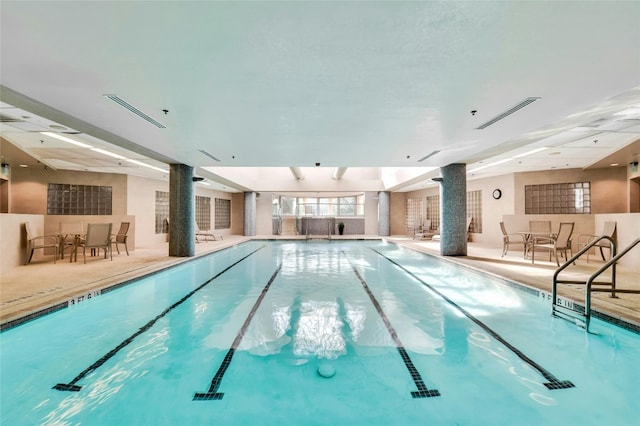 view of pool with a patio area