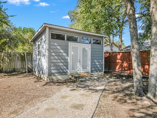 view of outbuilding