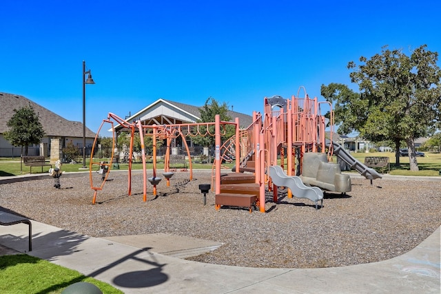 view of jungle gym