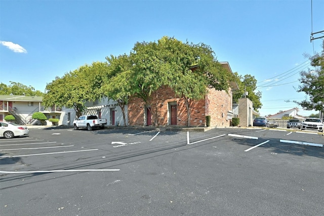 view of uncovered parking lot