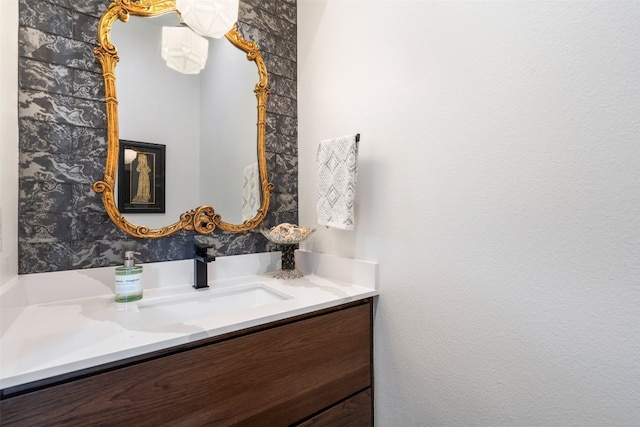 bathroom featuring vanity