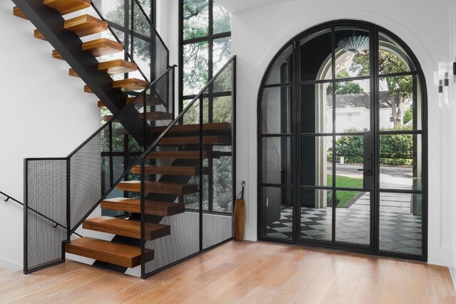 interior space featuring hardwood / wood-style floors