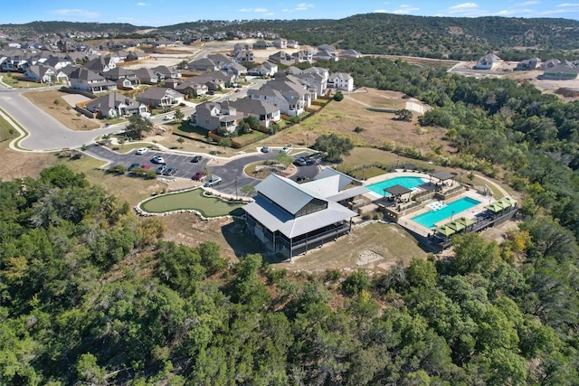 birds eye view of property featuring a residential view