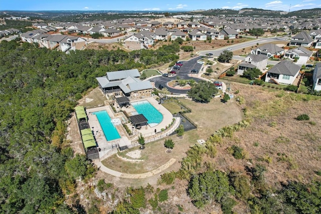 bird's eye view featuring a residential view