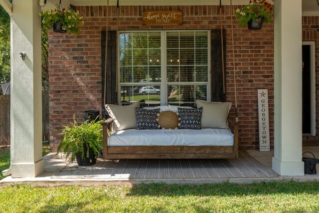 view of patio / terrace with covered porch