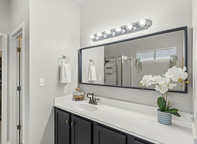 7709 Little Deer Trl, Georgetown, TX 78628 - full bathroom with vanity and a shower stall
