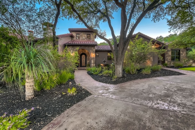 view of mediterranean / spanish house