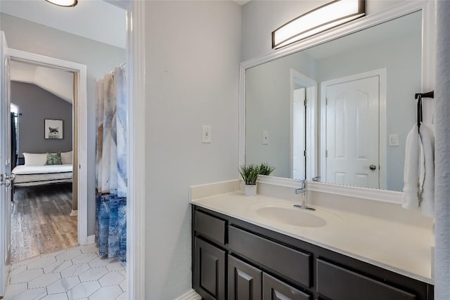 3110 Point Cv, Lago Vista, TX 78645 - full bath featuring vanity and tile patterned floors
