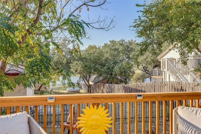 3110 Point Cv, Lago Vista, TX 78645 - view of wooden deck