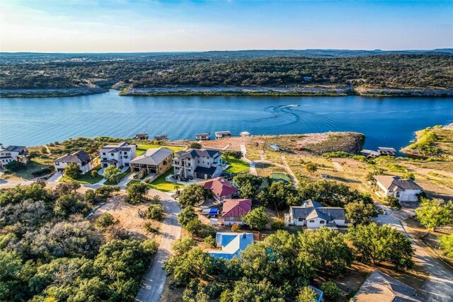 3110 Point Cv, Lago Vista, TX 78645 - drone / aerial view of a large body of water