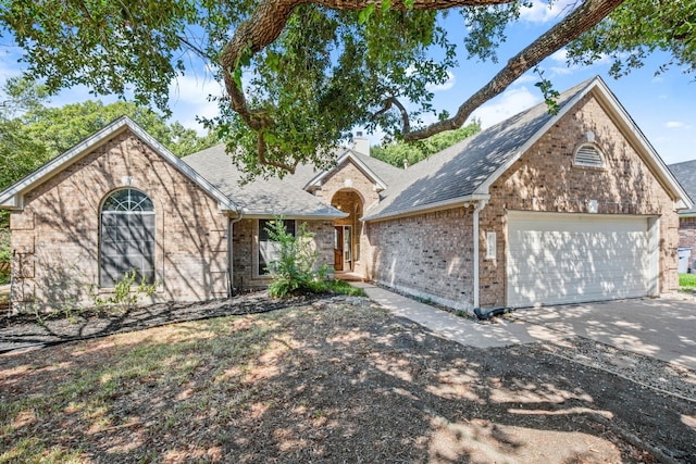 view of property featuring a garage