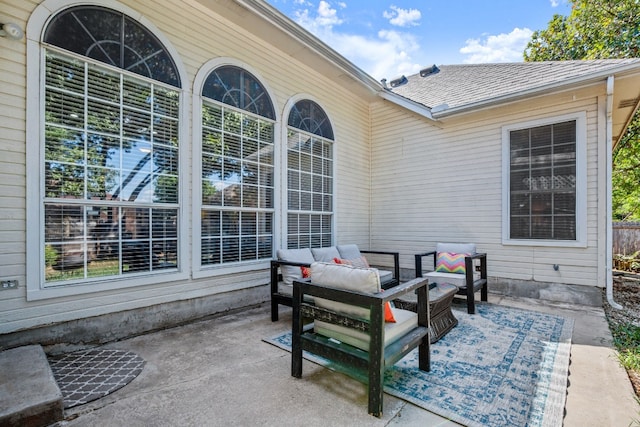 view of patio / terrace featuring outdoor lounge area