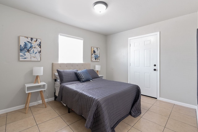 view of tiled bedroom