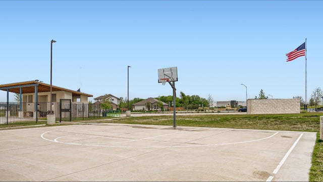 view of sport court