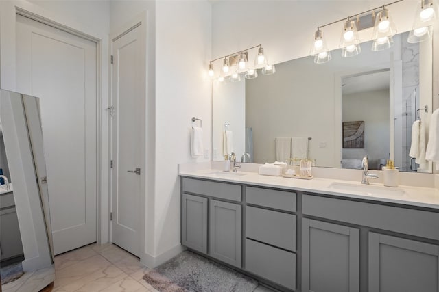 bathroom featuring vanity