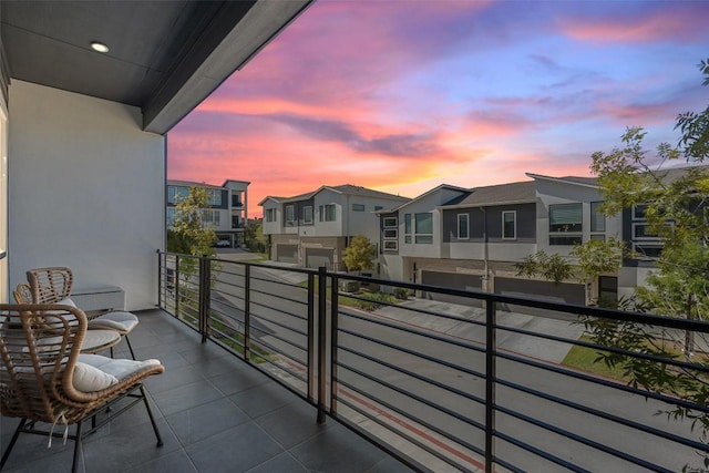 2050 Lohmans Spur Unit 603, Austin, TX 78734 - balcony at dusk featuring a residential view