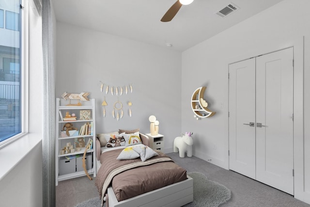 2050 Lohmans Spur Unit 603, Austin, TX 78734 - bedroom featuring carpet floors and a ceiling fan