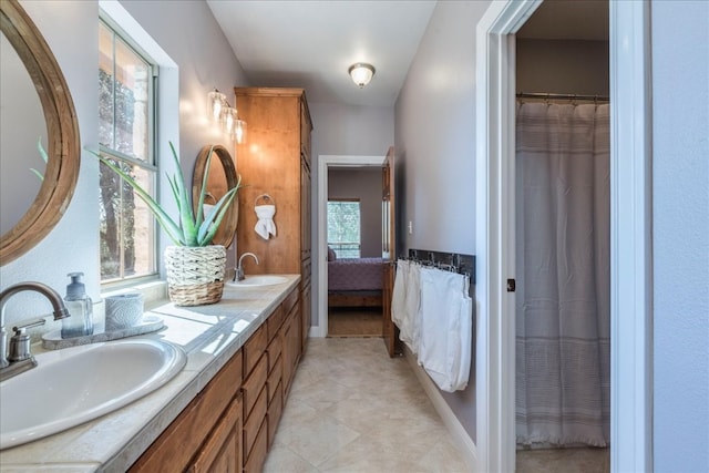 bathroom featuring vanity