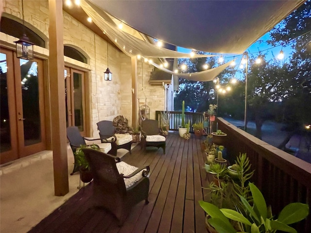 view of wooden terrace