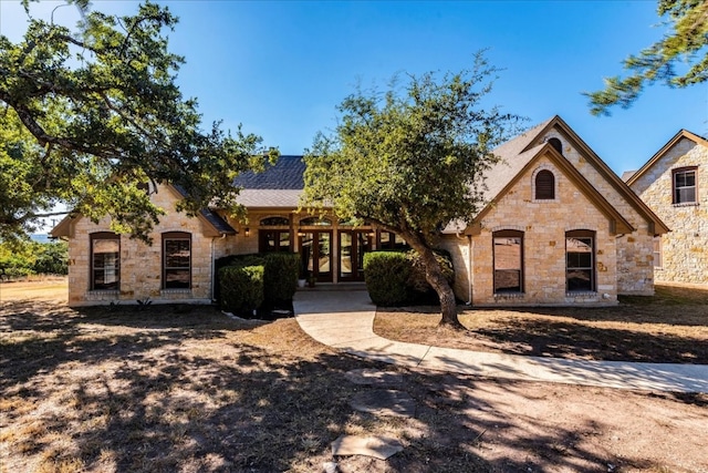 view of french country home