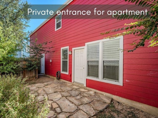 418 Shadow Pt, San Marcos, TX 78666 - rear view of house with a patio area and fence