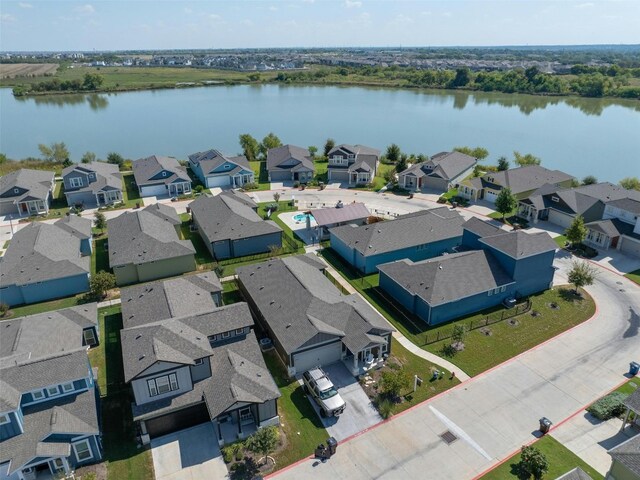 3017 Settlement Dr Unit 30, Round Rock, TX 78665 - aerial perspective of suburban area with a large body of water