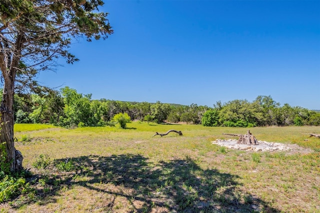 view of yard featuring a rural view