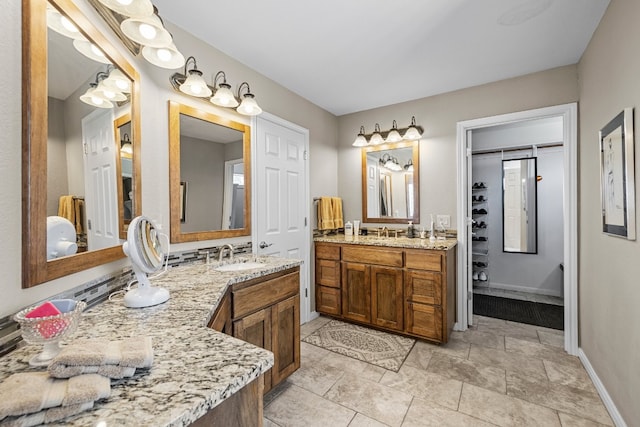 bathroom featuring vanity