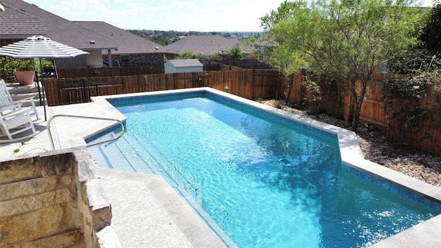 view of pool