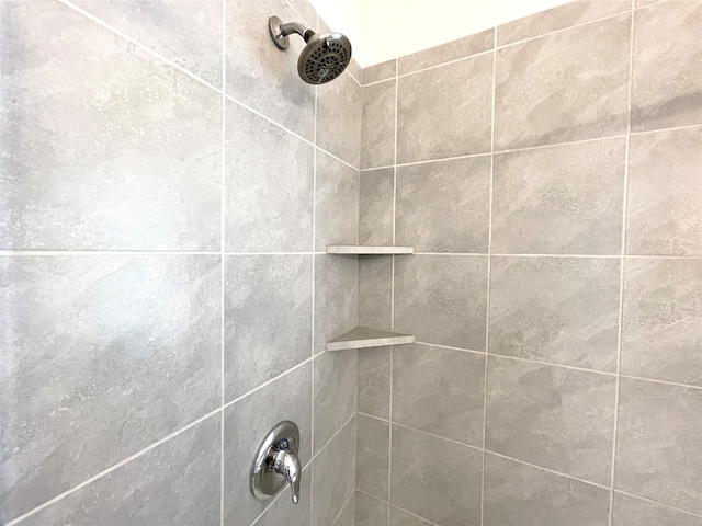 details with tiled shower