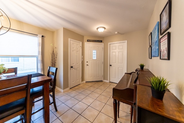 view of tiled entryway