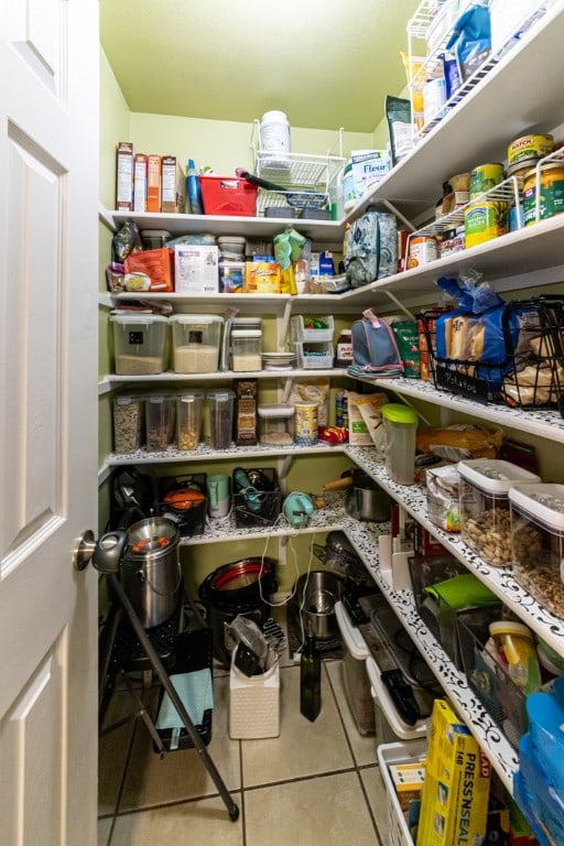 view of pantry