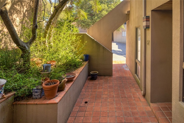 balcony featuring a patio