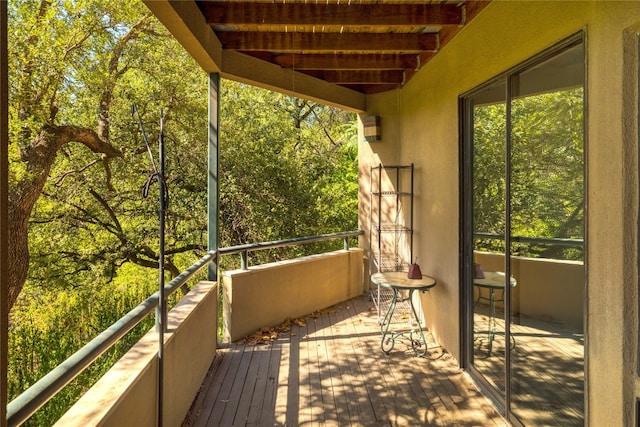 view of balcony