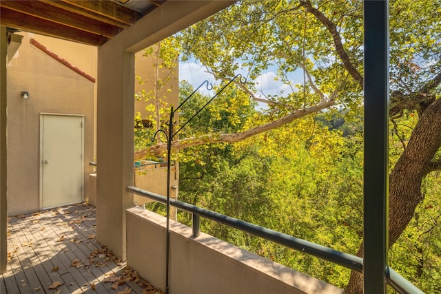 view of balcony