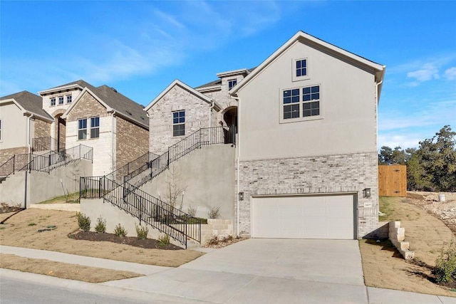 view of front of house featuring a garage