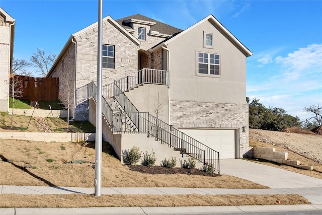 front facade featuring a garage