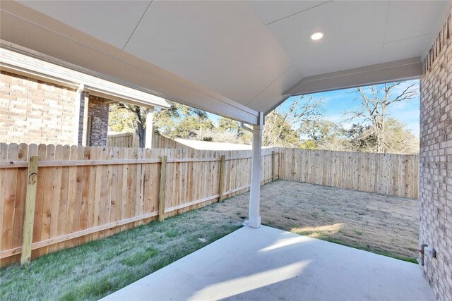1429 Cole Estates Dr, Georgetown, TX 78628 - fenced backyard featuring a patio area