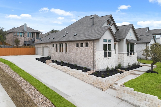 view of home's exterior with a garage