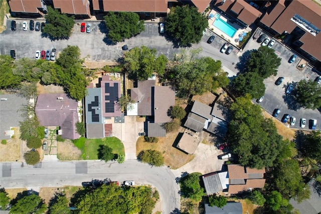 1807 Briar Hill Dr Unit A & B, Austin, TX 78741 - aerial overview of property's location featuring nearby suburban area and a pool area