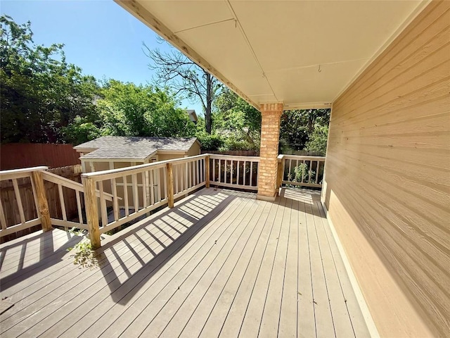 7011 Quill Leaf Cv, Austin, TX 78750 - wooden terrace featuring an outbuilding