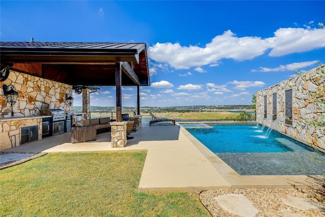 1612 Watercliffe Dr, Lago Vista, TX 78645 - swimming pool with a patio area and outdoor lounge area