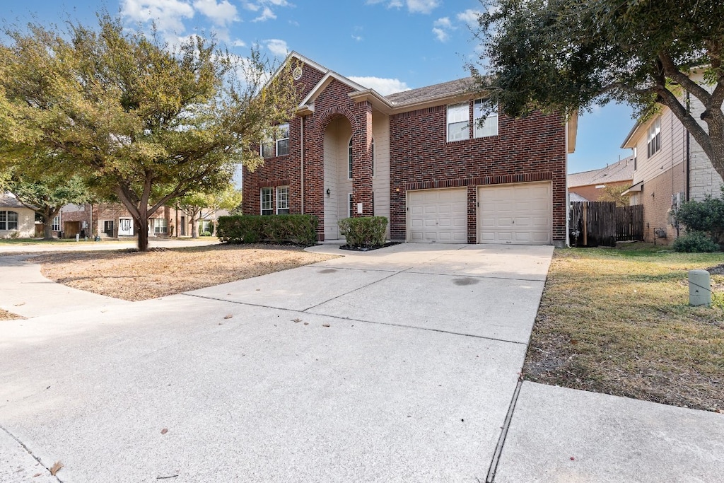 view of front of house featuring a garage