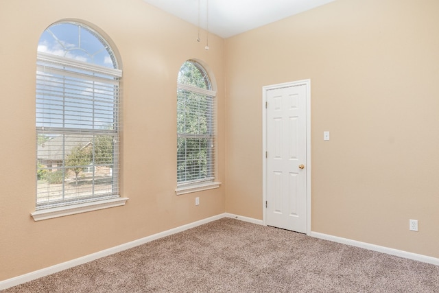 view of carpeted empty room