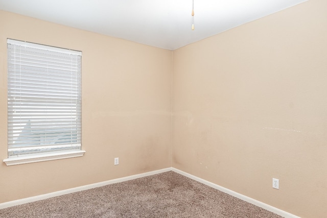 view of carpeted empty room